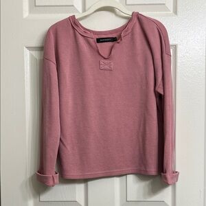 Market Dusty Rose Long Sleeve Top